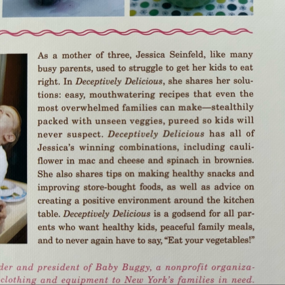 New Deceptively Delicious Cookbook Book Recipes by Jessica Seinfeld Fami… - Picture 5 of 12